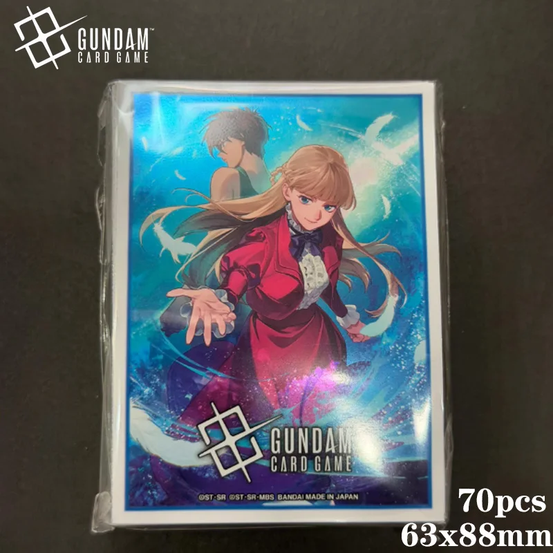 

2026 New 70pcs Bandai Official Gundam Card Sleeves Premium Set PB01 Anime Card Games Protector Collection Exquisite Gift for Kid