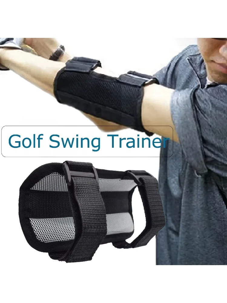 Golf Swing Trainer Arm Correction Band Golf Posture Training Aid Swing Practice Wrist Brace for Golf Beginners