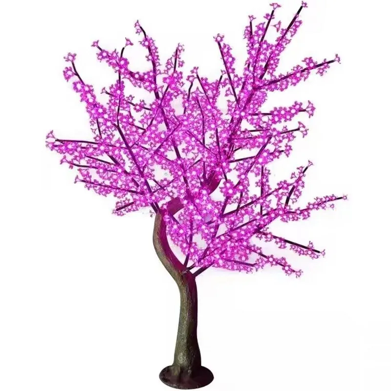 Christmas Decorations Artificial Lighted Cherry Blossom Tree Lights Landscape Outdoor Waterproof Chrismas Tree  Lamp Home Decor