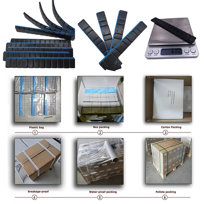 

Good Quality Wheel Balance Weight Powder Coating Auto Tire Balance Block With Great Blue Tape CE Standard Wheel Weight