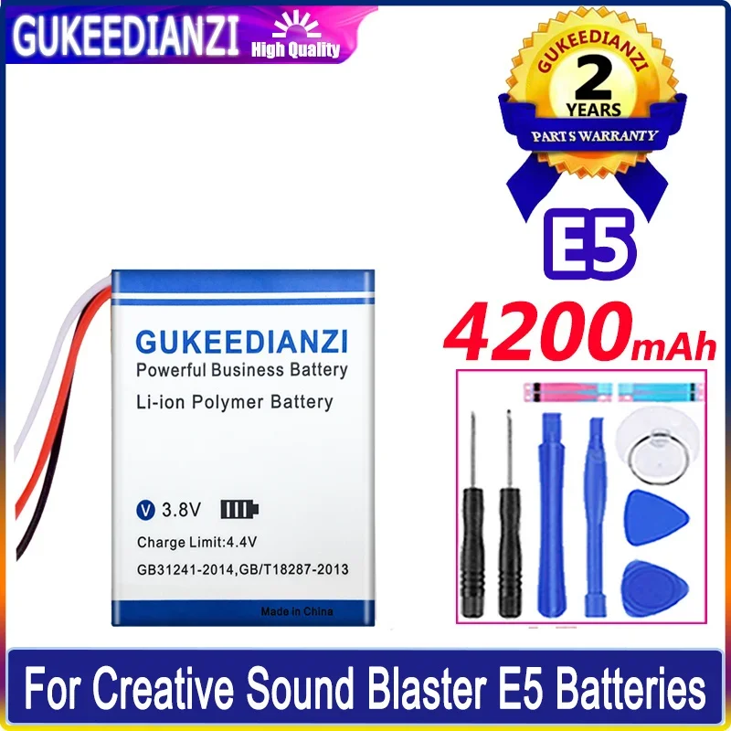 Аккумулятор GUKEEDIANZI 4200 мАч для Creative Sound Blaster E5 Digital Bateria