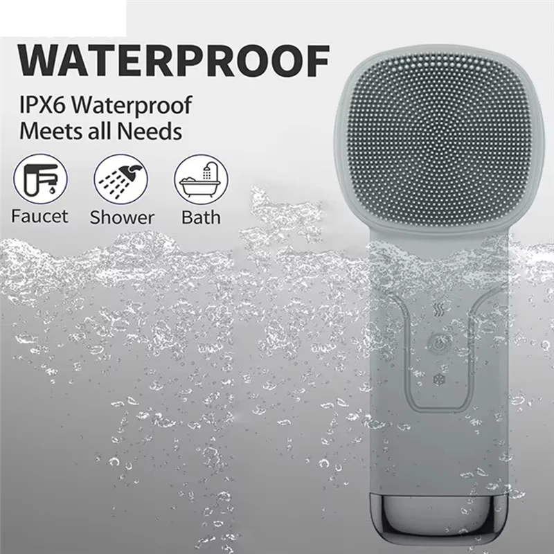 

Hot Sale 6-In-1 Facial Cleansing Brush With Thermal Function, Skin Cooling Massager, Silicone Facial Cleansing Device
