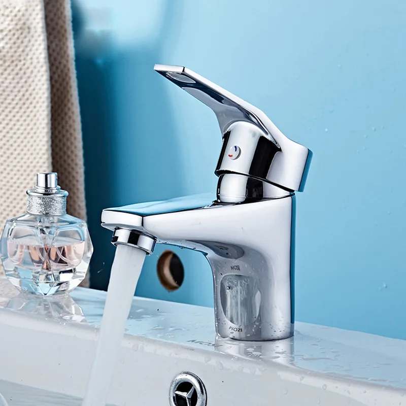 

Single Handle Bathroom Faucets Deck Mounted Household WashBasin Sink Faucet Cold and Hot Mixer Tap Toilet Countertop Faucet