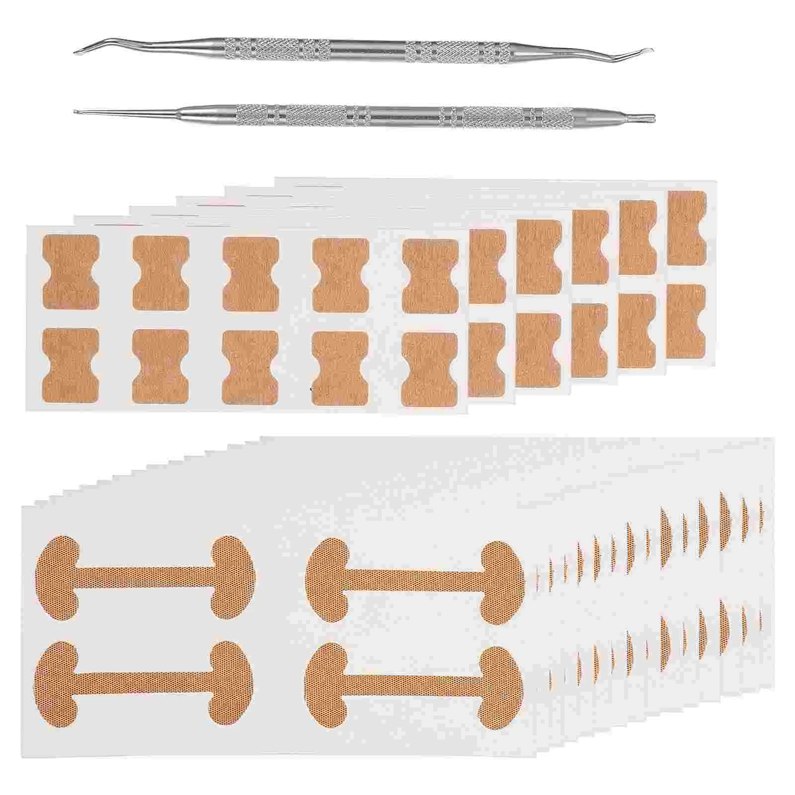 1 set ingegroeide teennagelhulpmiddelen Ingegroeide teennagelreinigers Gebogen teennagels Correctoren Gebogen teennagelstickers