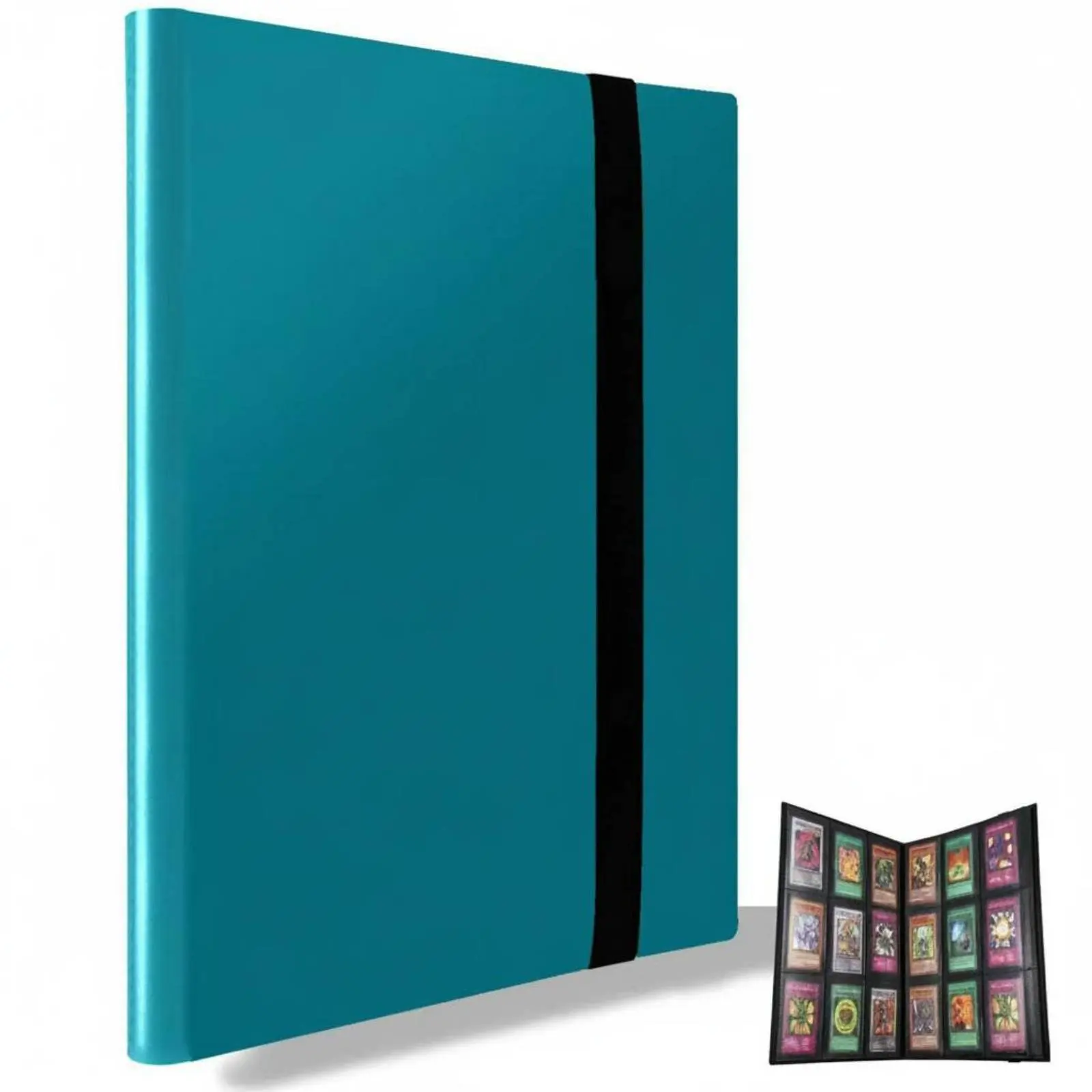A4 Card Storage Book Large Capacity 9-Pocket Card Binder High-Clearness Pockets Closure Closure for Children