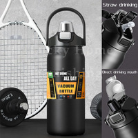 Stainless Steel Thermo 84oz Bottle 1.2/1.5/2.5Large Capacity Thermo Water Portable Vacuum Mug Thermos Insulated Cup Tumbler