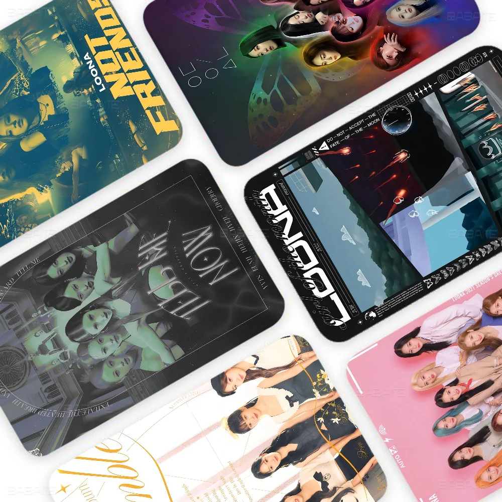 Latest Kpop L-Loona Anime Matte Front Skin Film Sticker Cover For Small Chip Credit Card Debit Card