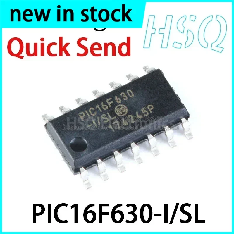 1PCS PIC16F630-I/SL PIC16F630 Patch SOIC-14 Microcontroller/8-bit Chip