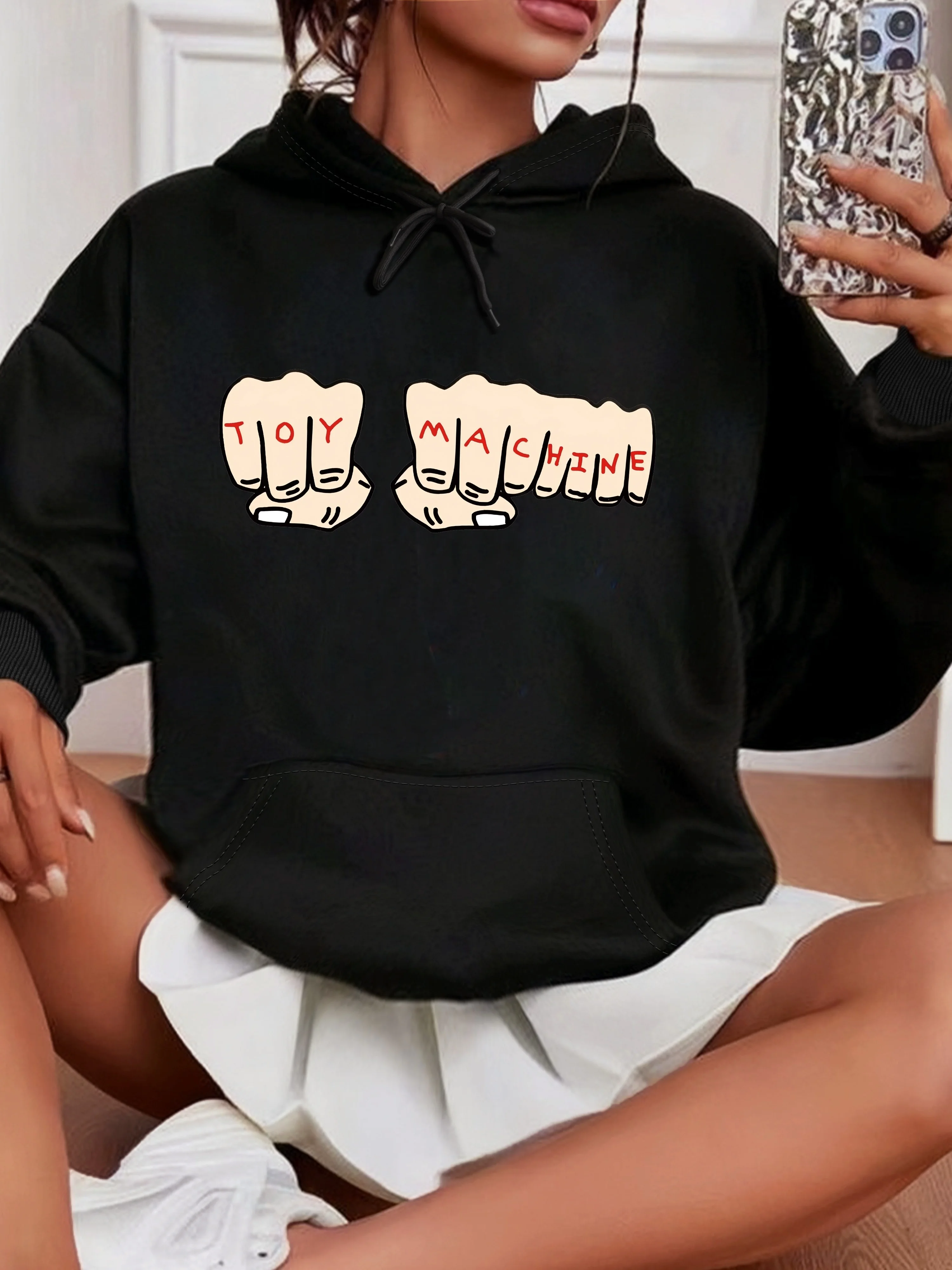 

Мужской и женский топ с принтом больших размеров, свободный повседневный, мягкий, удобный и дышащий, свободный пуловер с капюшоном для занятий спортом на открытом воздухе