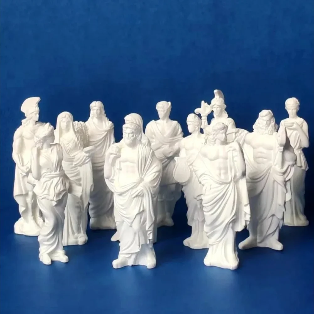12pcs-set Creative 12‑Figure Roman Character Figurines DIY Ornament Accessories Mini Desktop Ornaments Crafts Gifts