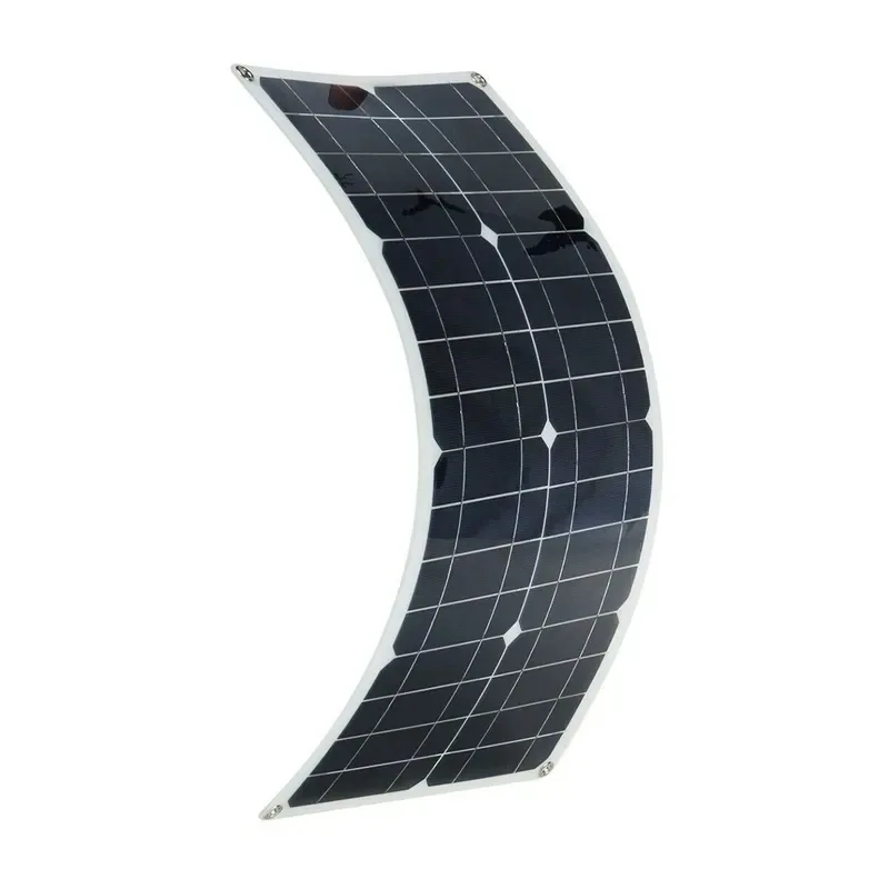 Flexible solar panel 30W18V outdoor solar charging solar system component dual USB DC suitable for yachts, RVs, roofs and lawns