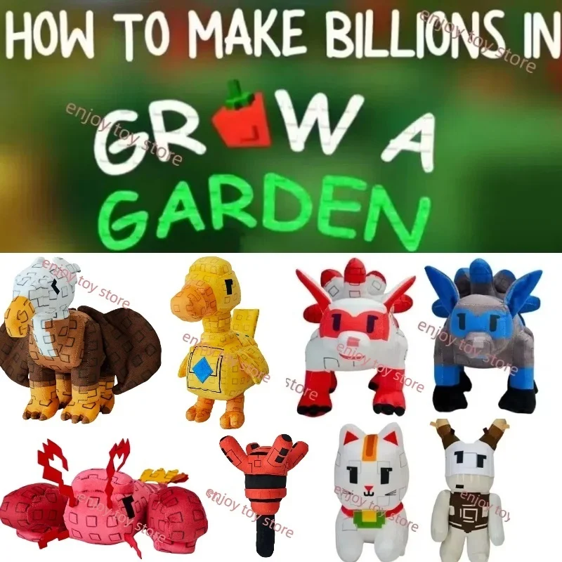 

Anime Grow A Garden Fox Plush Game 1/2/4pcs Cute Vulture Lobster Blue Fox Lucky Cat Standing Cow Stuffed Doll For Kid Gifts