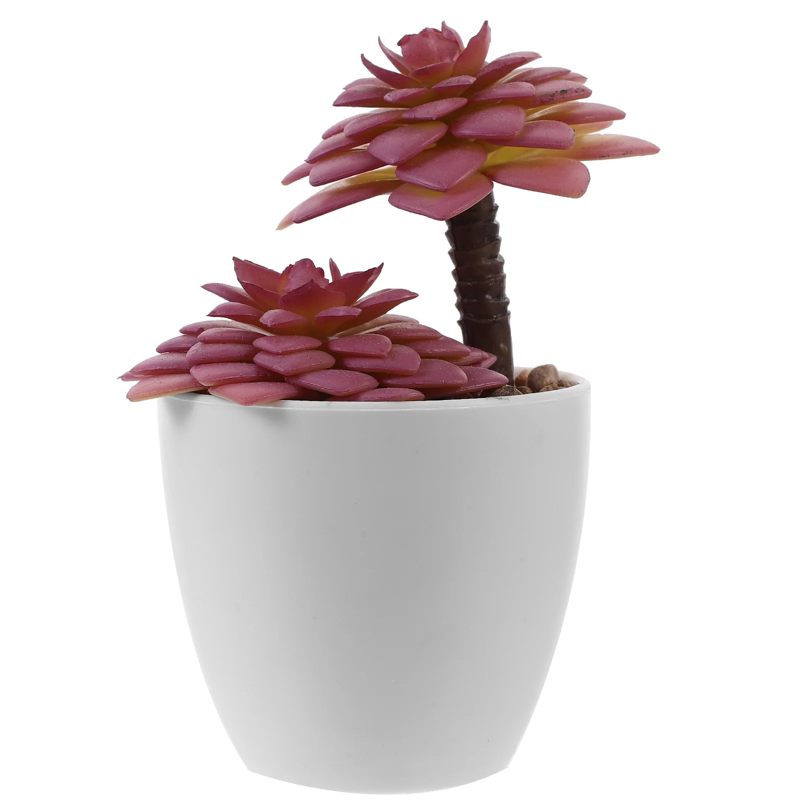 

Succulent Planters Small Fake Succulents Mini Plants Artificial House Bonsai Decor Plastic Potted for Indoors Outdoor Pots
