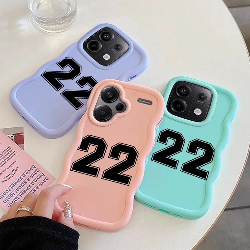 عدد 22 لينة معكرون موجة جراب هاتف ل Xiaomi Redmi A1 A2 A5 زائد + A3 11A 12 12C 13 13C 14C نوت 11 14 14S غطاء