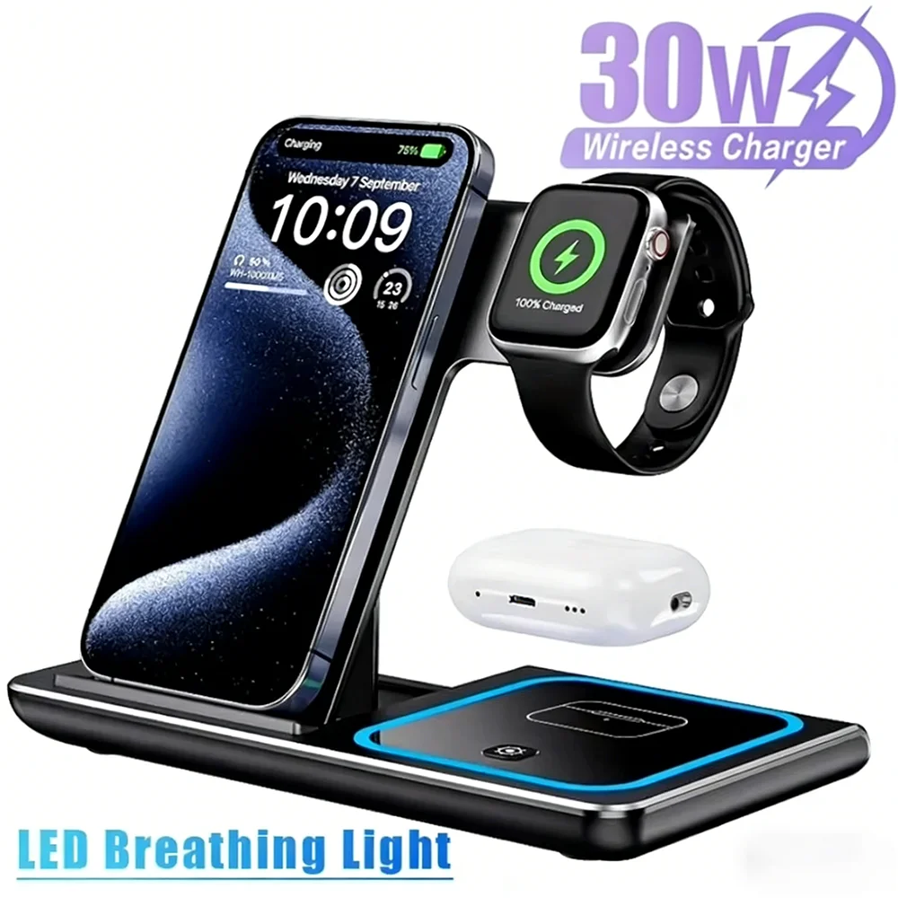 carregador-sem-fio-3-em-1-de-30w-com-luz-noturna-para-iphone-17-16-15-14-13-12-apple-watch-e-airpods-–-estacao-de-carregamento-rapido-dobravel