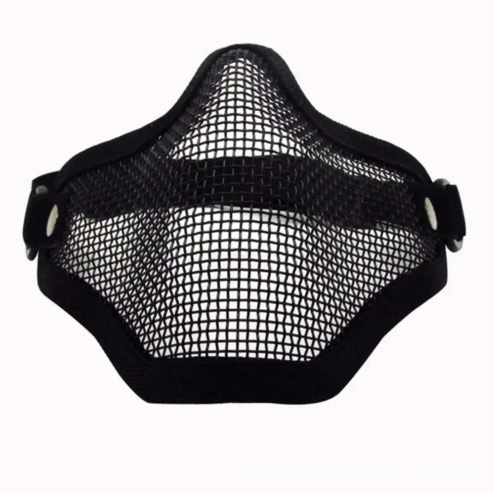 야외 사냥용 전술 에어소프트 마스크, 금속망 보호 마스크, BB 총 액세서리