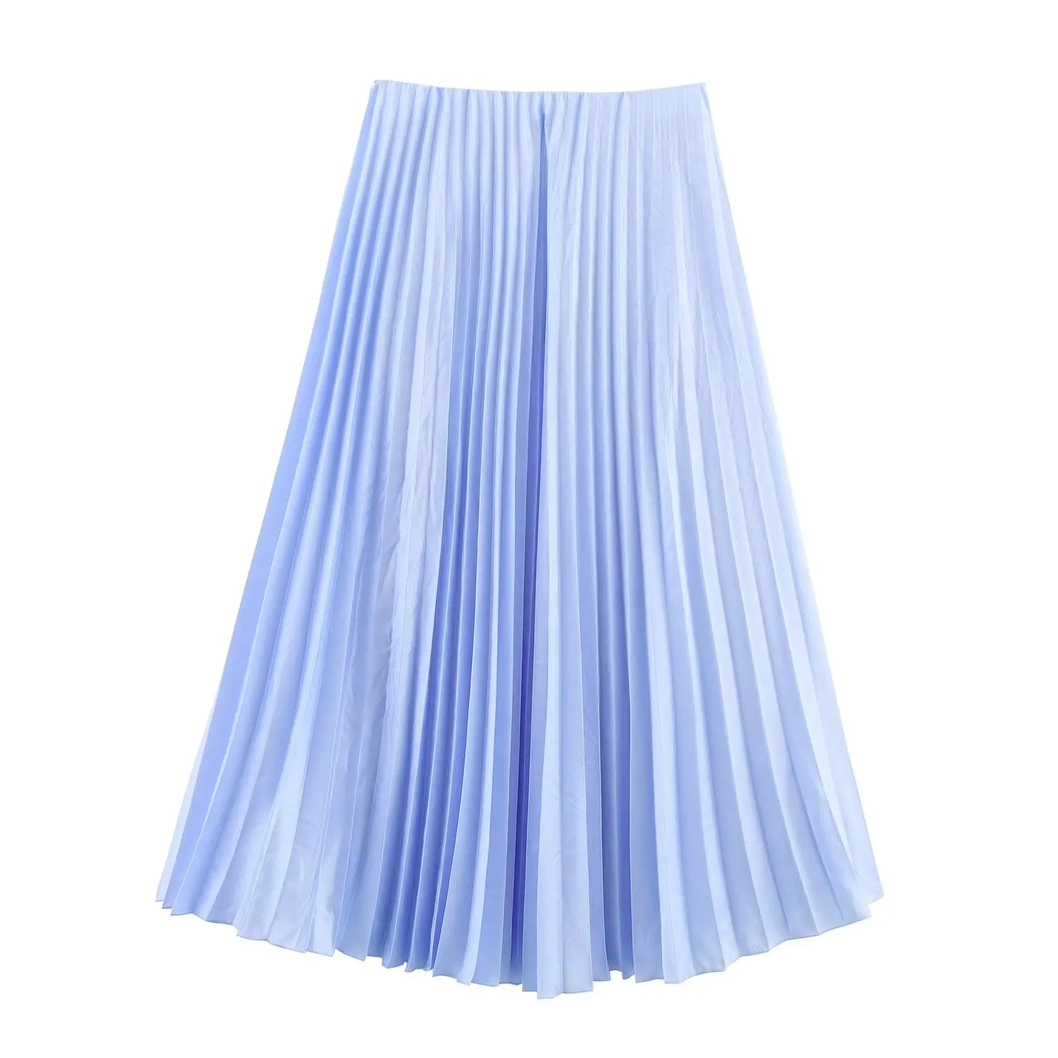 

Women's Summer New Fashion Loose Versatile Casual Draped Pleated Midi Skirt Retro High Waist Women's Skirt