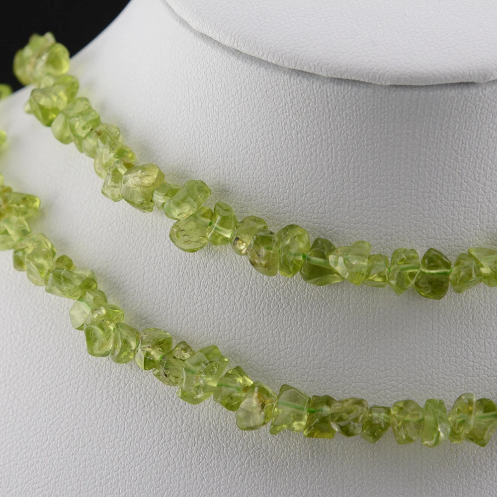 Natrural Peridot Irregular Chips Spacer Beads 4mm-5mm DIY Bracelet/Necklace For Jewelry Making