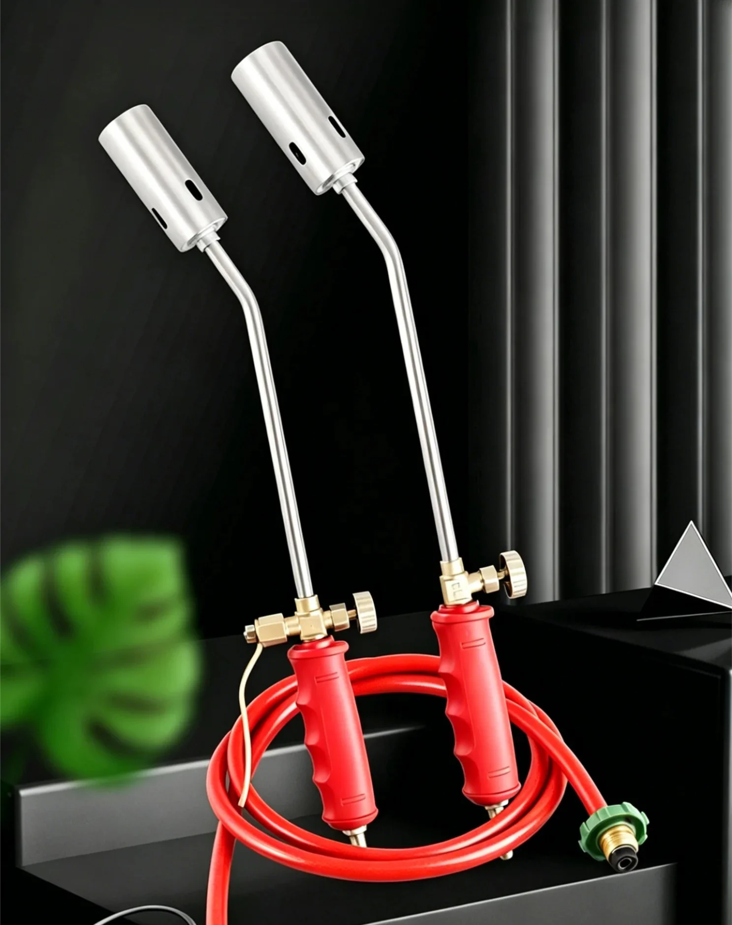 High Quality Stainless Steel Flamethrower, Single & Double Switch LPG Propane Torch for Metal Welding, Pig Hair Removal and BBQ