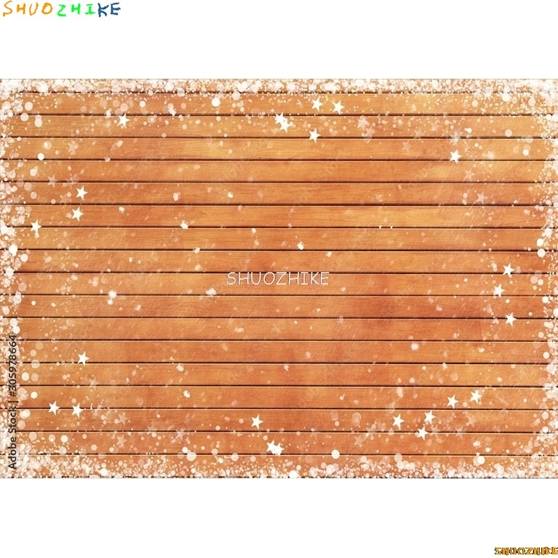 SHUOZHIKE عيد الميلاد موضوع التصوير خلفية ندفة الثلج لوح خشبي صورة الخلفيات للصور استوديو الدعائم TU-03