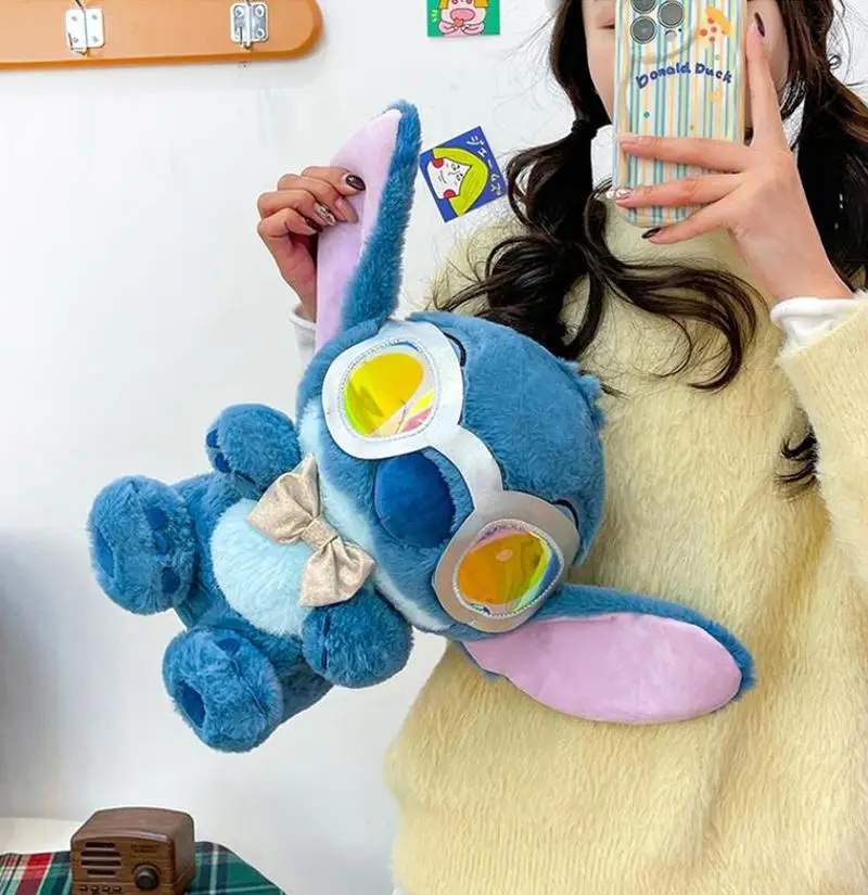 35 cm coole Sonnenbrillen-Stich-Plüschtier-Ornament – süßes, weiches, bequemes Kissen, Begleiter und Komfort, Puppenzimmer-Dekoration, Geschenk