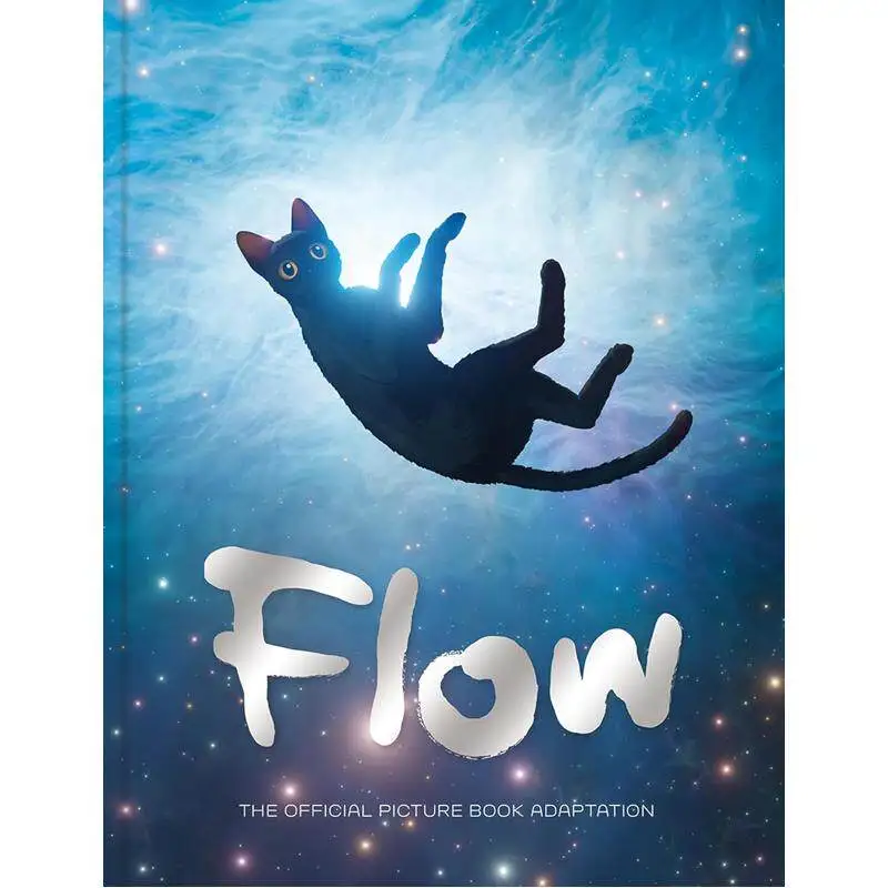 Cat's Fantasy Drifting Flow English, Children's Story Picture Book Animated Movie Official Picture Book, Hardcover, Picture Book