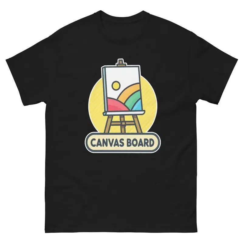 Canvas Board School Classroom Object Office Teacher T Shirt