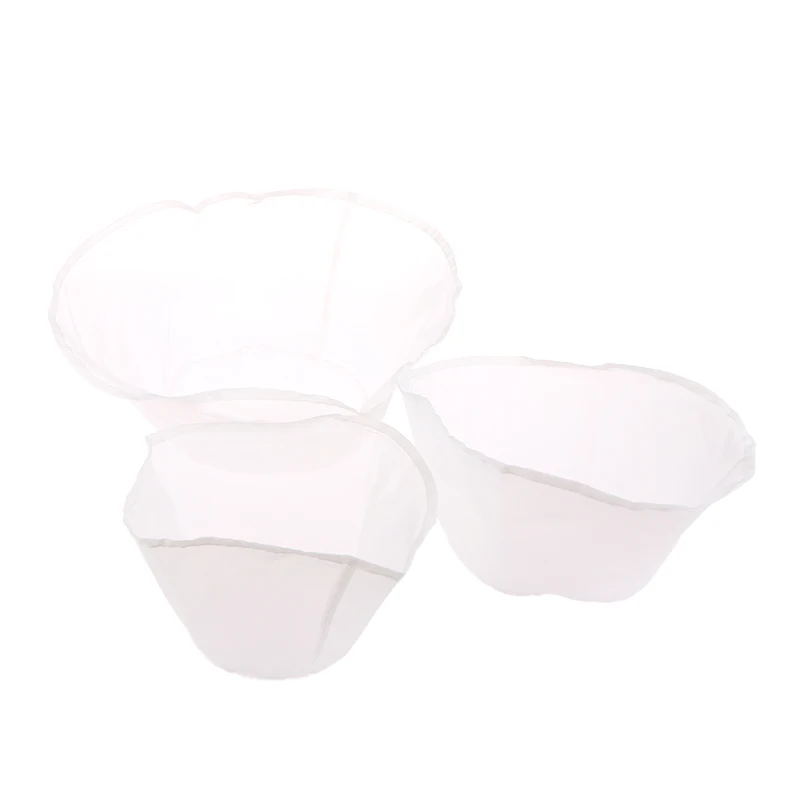 1Pc Soy Milk Filter Net Bag Nylon Liquid Filter Net Bag Milk Coffee Filter Net Bag Reusable Squeeze Mesh Kitchen Tool