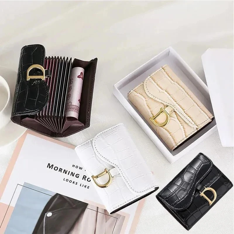 Women Short Wallet Small Fashion Luxury Brand Leather Purse Ladies Card Bag For Women Clutch Female Purse Money Clip Wallet