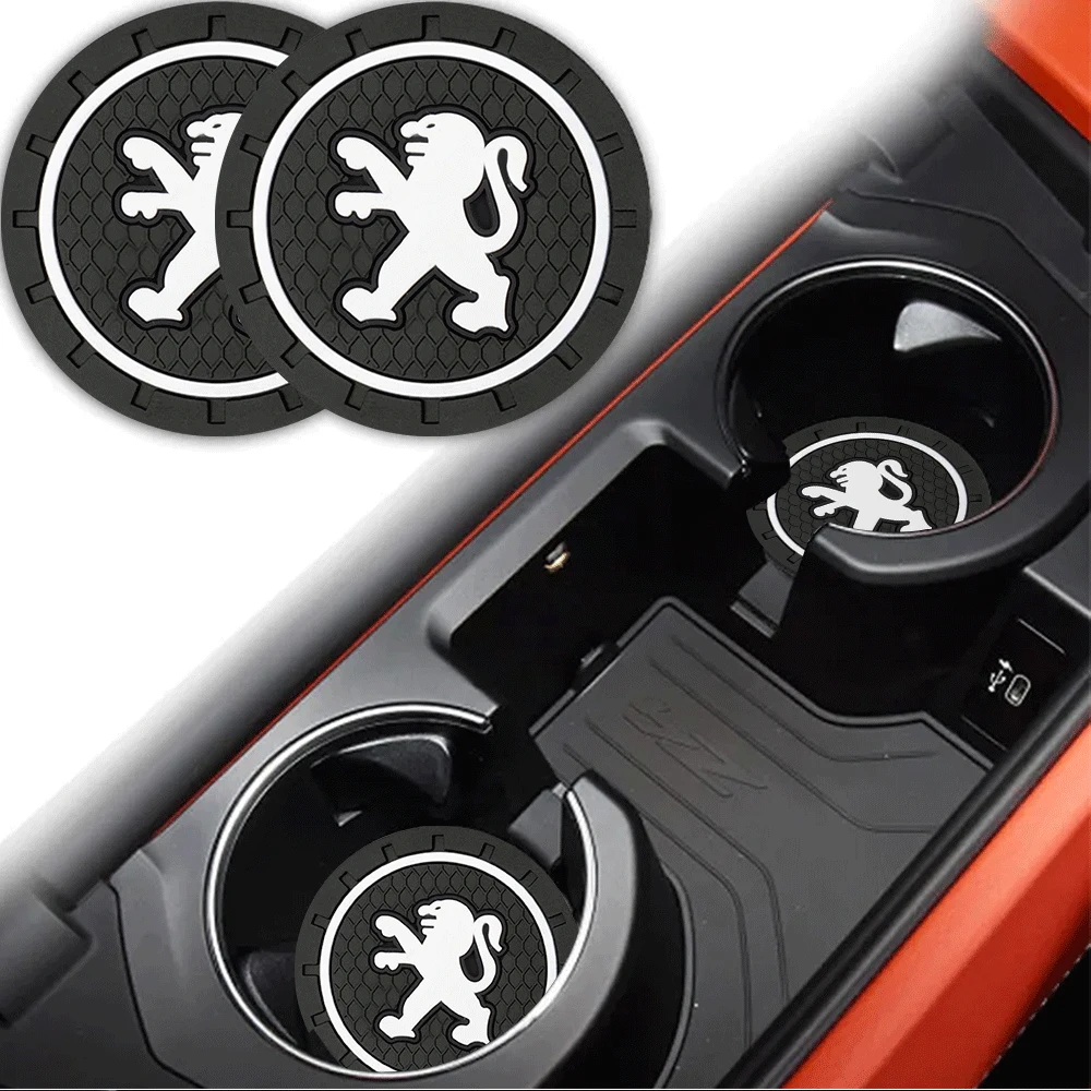 سيليكون قاعدة أكواب السيارة كوب ماء وسادة عدم الانزلاق ملحق لبيجو 206 307 301 308 3008 207 208 407 408 508 2008 5008 107 205