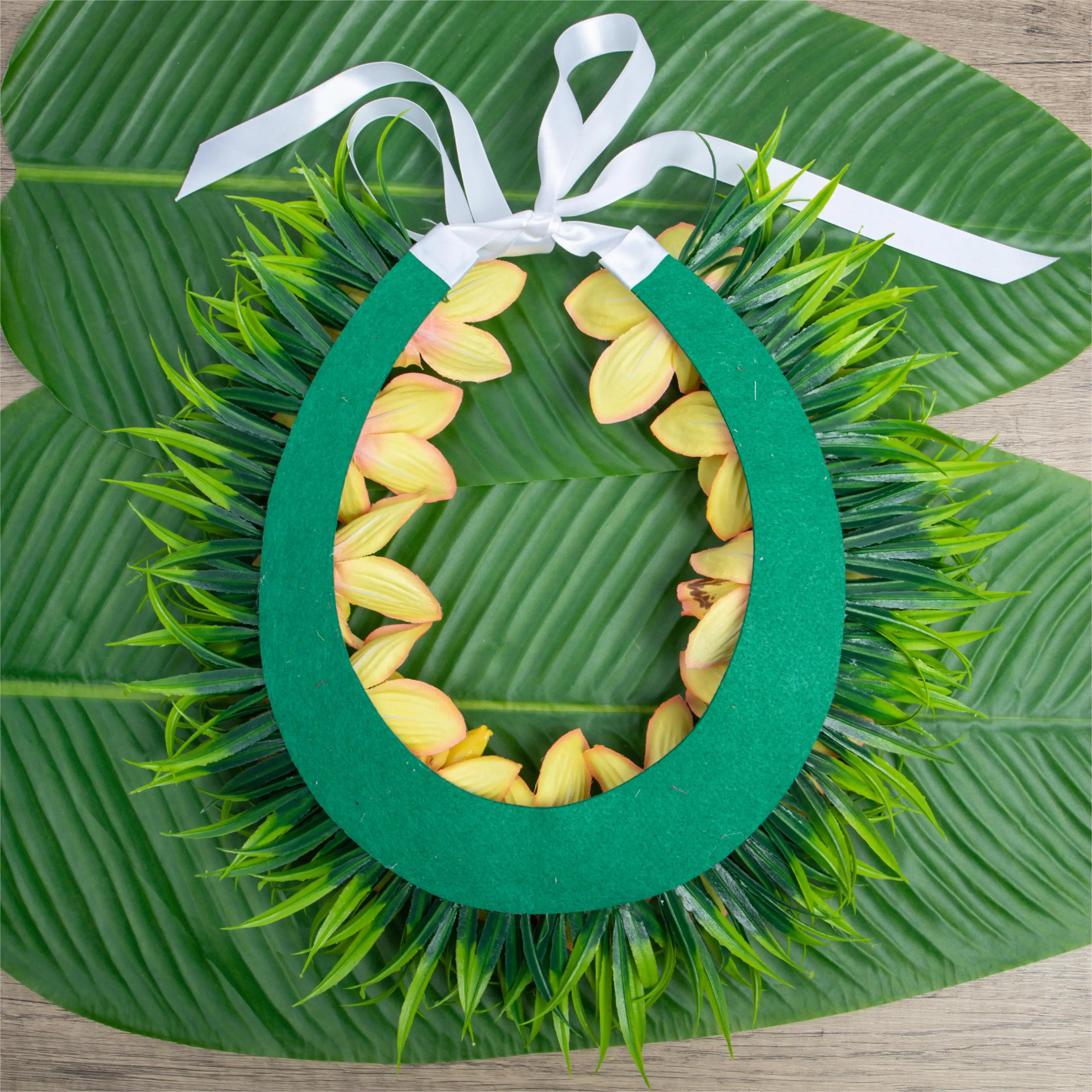 Nova tonga orquídea primavera grama comprimento ajustável lei festival celebração colar 2026 graduação pergaminho grinalda artesanal