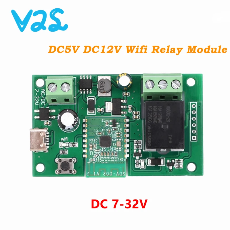 DC5V DC12V Wifi Relay Module for eWeLink APP Remote Control Self-lock Wireless Delay Relay for Smart Intelligent Home