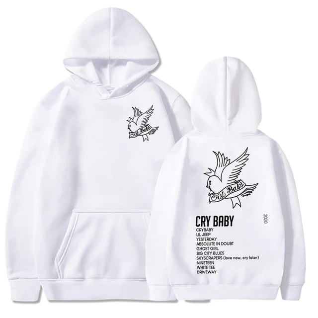 White lil peep hoodie sale