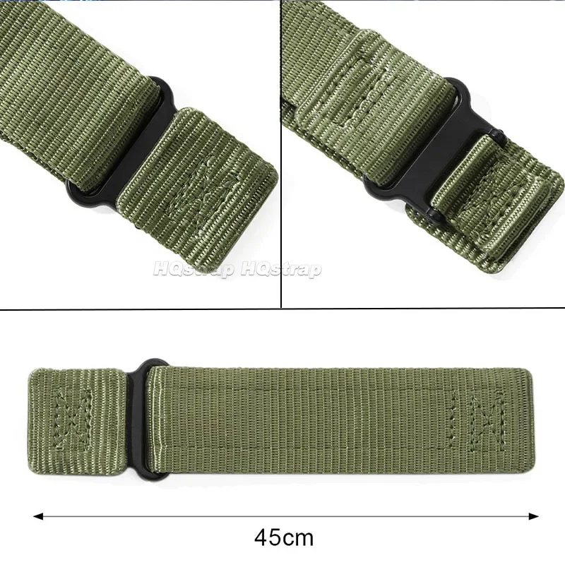 Nylonowy pasek do zegarka 22mm płótno Outdoor Sport wodoodporny pasek Quick Release uniwersalna bransoletka dla mężczyzn kobieta wymienna opaska na nadgarstek