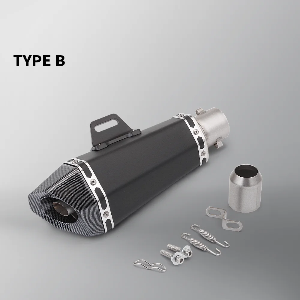51mm Universal Motorcycle Exhaust Muffler Pipe for MT07 MT09 Z900 Z400 Ninja400 Pcx125  CBR650  B10 Motorcycle Racing
