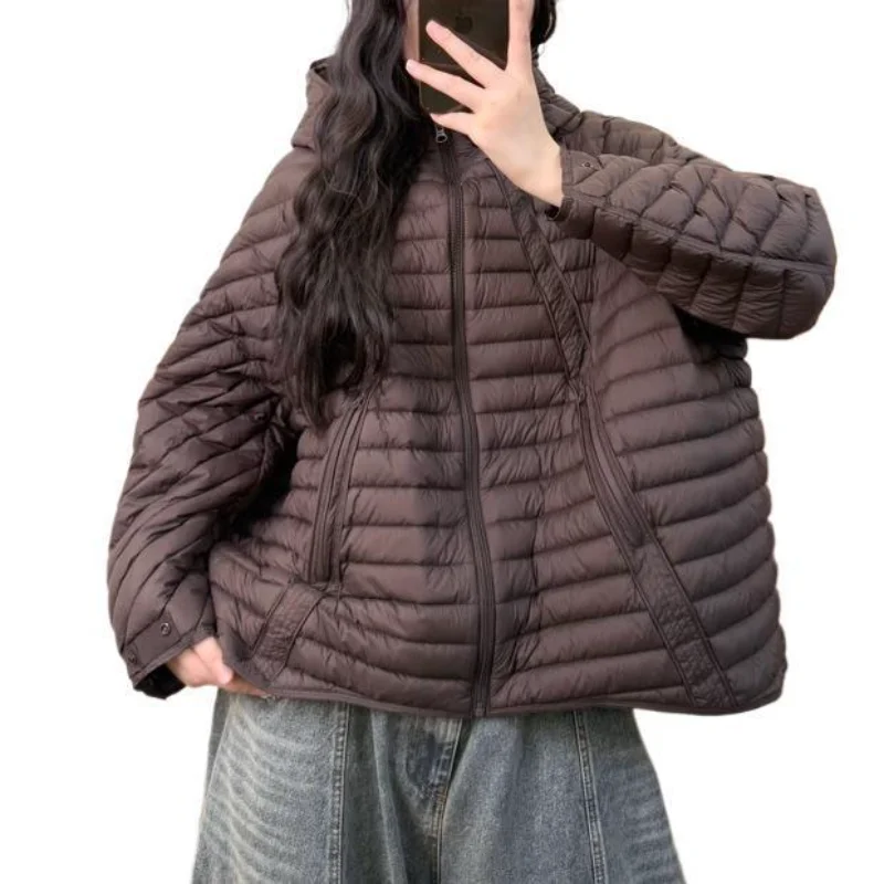 Women's Down Jacket 2025 Winter New Arrival Korean Style Oversized Hooded Fashion Thickened Warm Coat