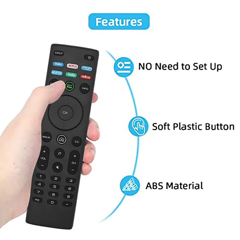 XRT-140 Remote Control for VIZIO Ruixuan'S New Smart TV Remote Control with Shortcut APP Buttons