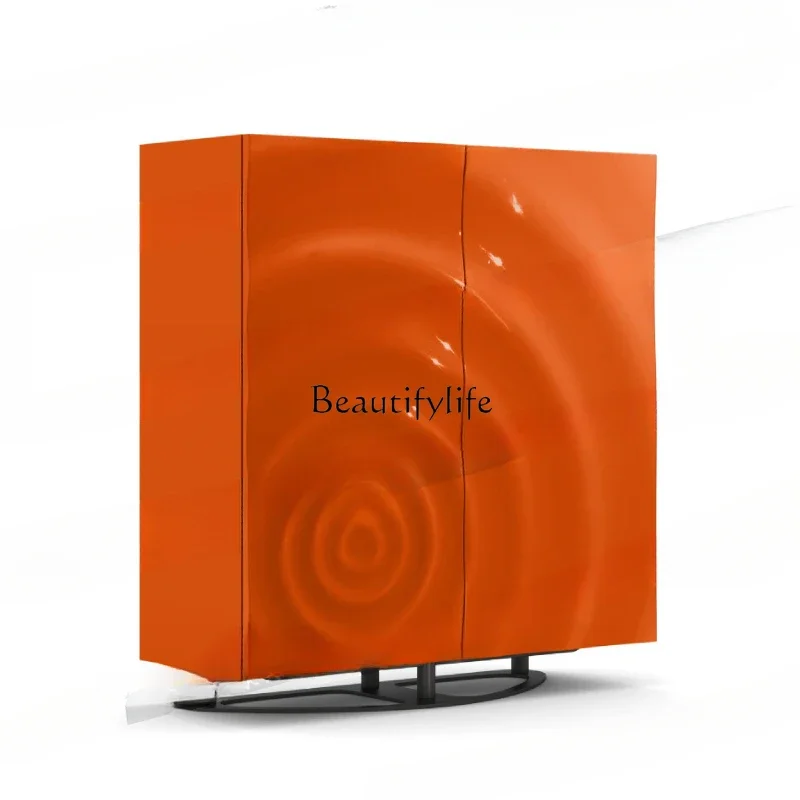 

Modern simple light luxury door cabinet against the wall storage custom decorative high cabinet
