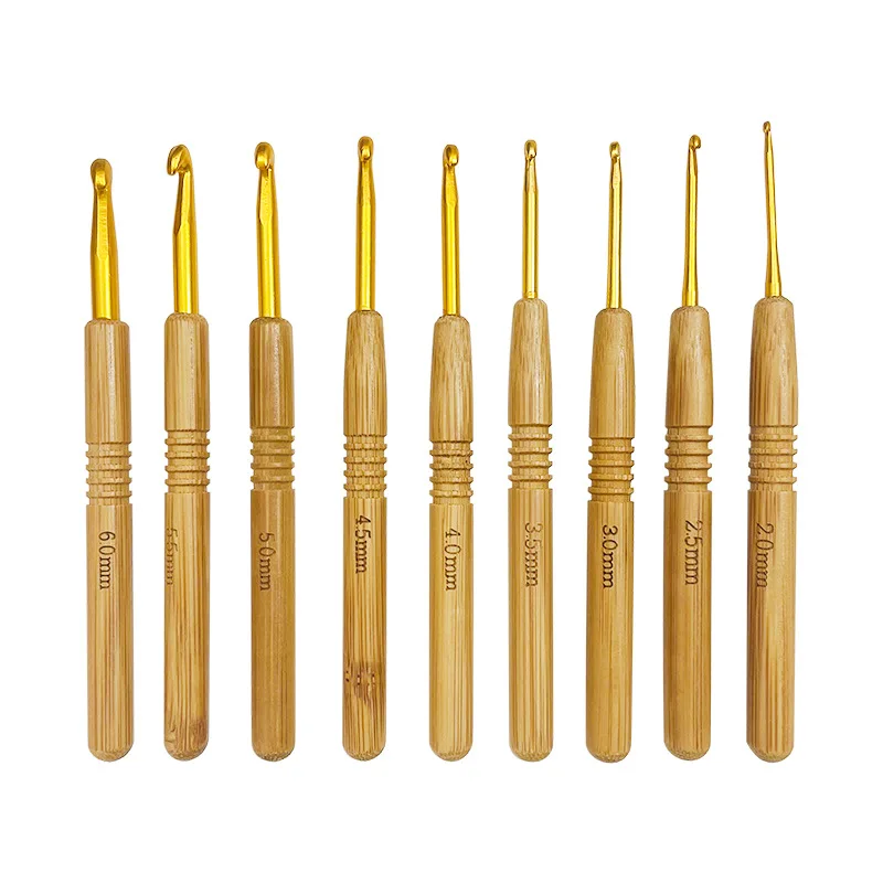 Bamboo Knitting Needles Set Knitting Pro Crochet Hooks Set Wooden Knitting Crochet Needles For Knitting Crochet Tools