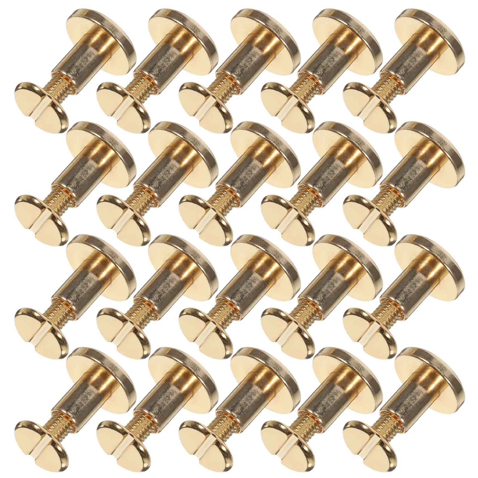 Chicago Screws M3x8mm 22 Piece Metal Binding Post Rivet Kit for Bookbinding Scrapbooks Belts DIY Repair