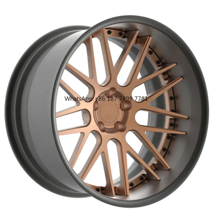 محاور عجلات مزورة عالية الجودة 9.5J 10.5J 17 18 19 20 بوصة 5*108 5*120 عجلات سيارة مصنوعة من خليط معدني