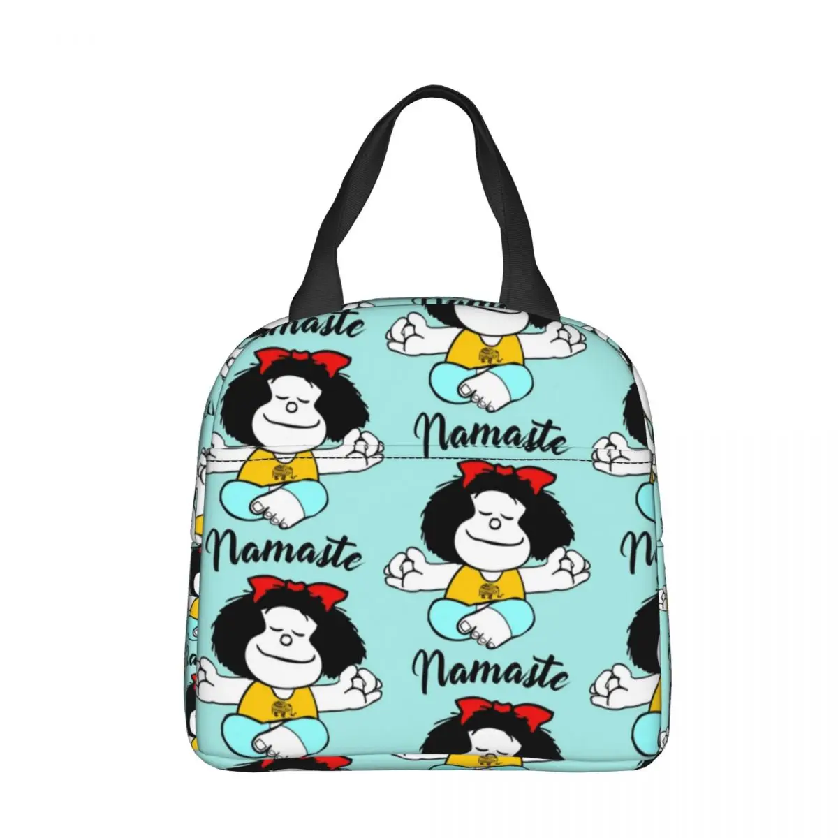 

Mafalda Namaste Insulated Lunch Bags Leakproof Reusable Thermal Bag Tote Lunch Box Office Picnic Men Women