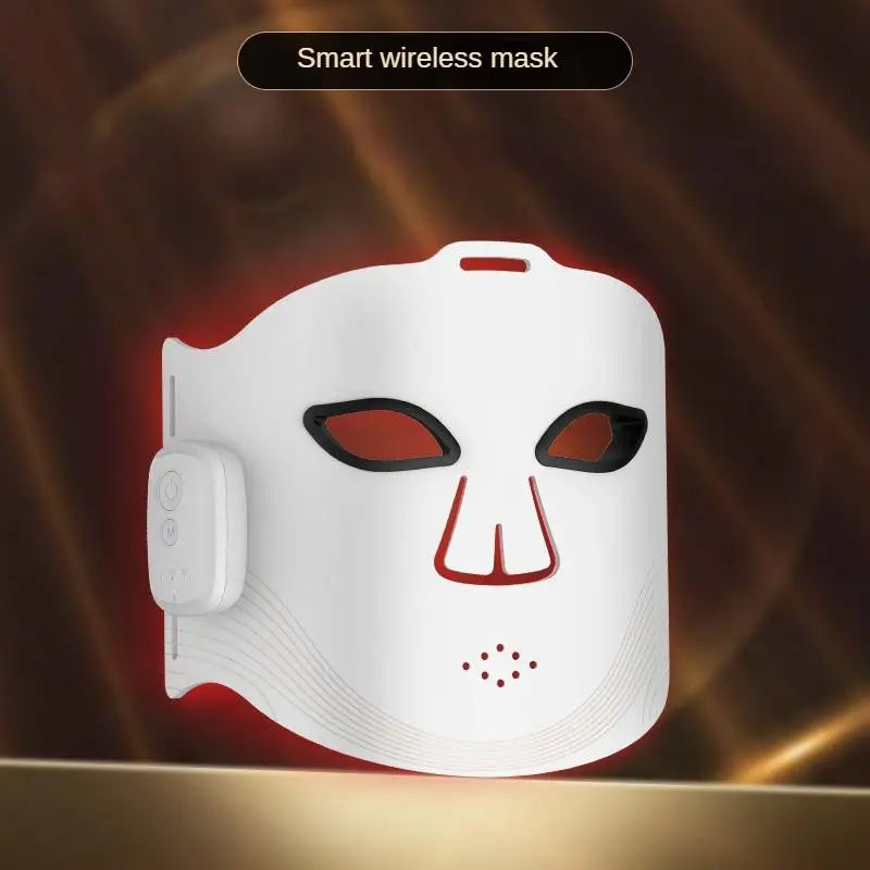 M19 LED الفوتون جهاز التجميل المنزل اللاسلكي قناع ذكي سيليكون عملية عالية التردد لتقنية الاهتزاز لشد الجلد #2