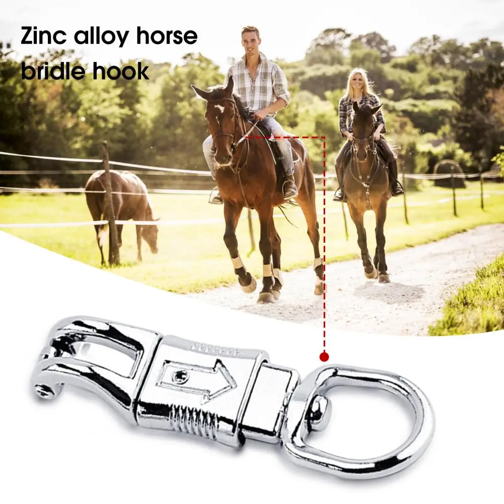 Hebilla de Clip de pánico Para Caballo, gancho ecuestre de liberación rápida de aleación de Zinc, arnés de gancho de brida ecuestre profesional