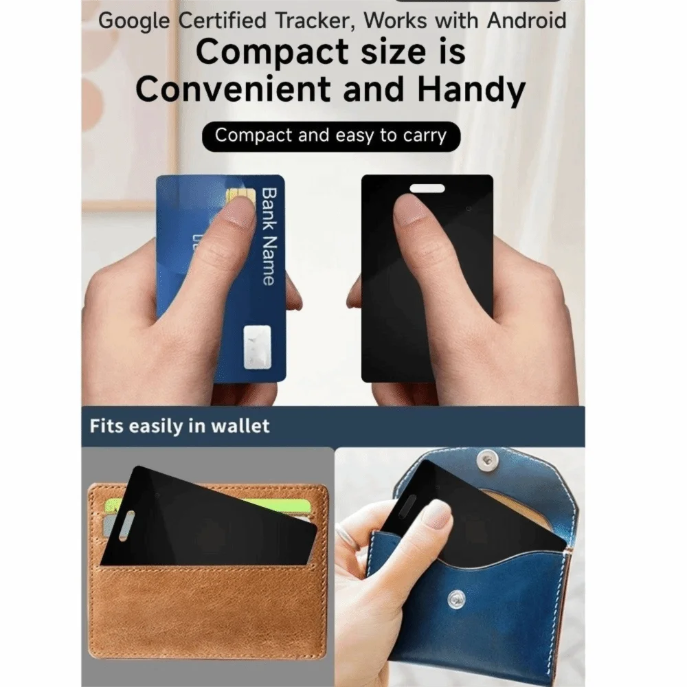 

Wireless Charge Wallet Tracker Card Thin IP68 Wallet Anti Loss Device GPS Locator Key Bag Luggage Pet Google GPS Tracker