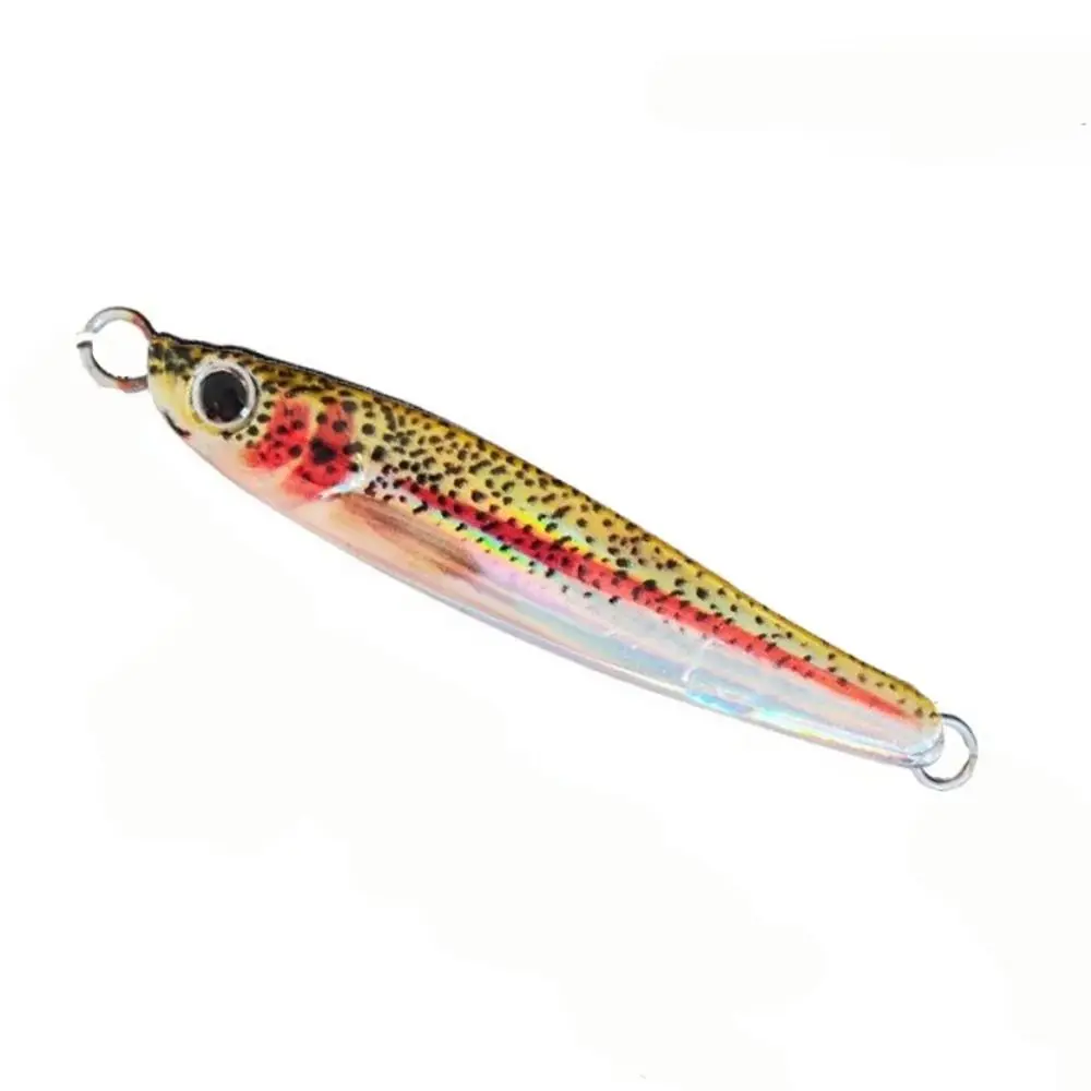 Versatile 2pcs Metal Jig Lure No Hook UV Coating S-Shape Jig All Water Layers 10g 20g Biomimetic Fishing Lure For Pike