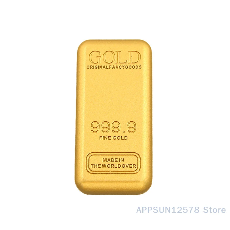 1Pcs Fake Gold Bar Simulated Golden Brick Movie Prop Novelty Gift Home Decor Simulation Decoration Crafts - Image 4