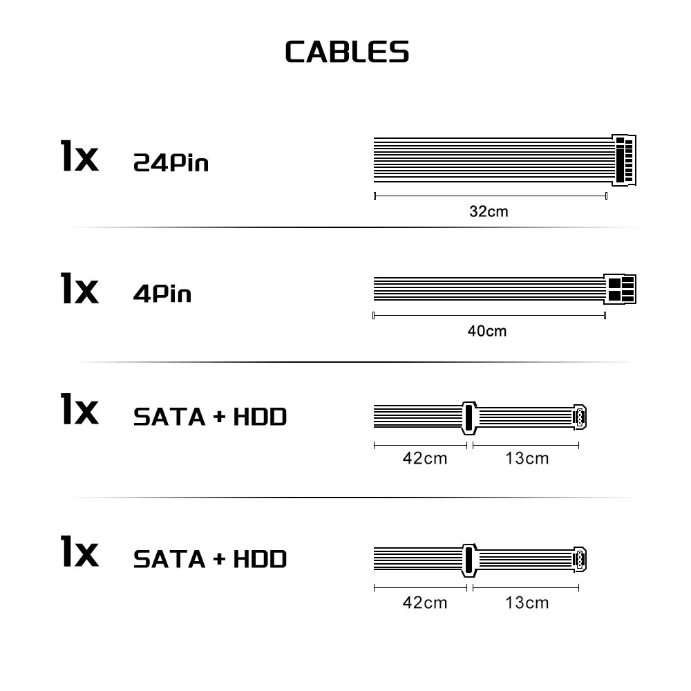 Goedkope 500W Zwart ATX Desktop Gaming PC PSU Voeding 120mm zwarte Koelventilator Voor Desktop Gaming PC Server