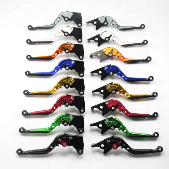 Motorcycle Accessories: Aluminum Alloy Modified Horn-Style Telescopic Folding Brake Lever, 17.5 Cm, for ZX10R and Z1000