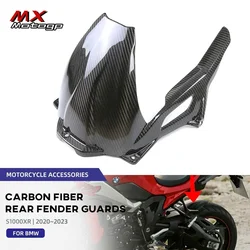 For BMW S1000XR S1000 XR 2020-2024 Carbon Fiber Motorcycle Rear Fender Wheel Cover Mudguard Splash Hugger Mud Guard Protector
